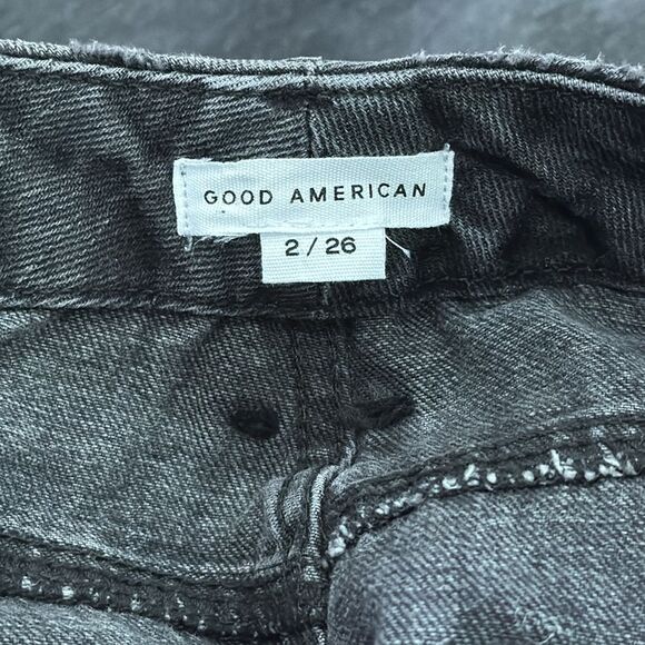 Good American Women Black Jeans Relaxed fit size 2 / 26 - Picture 7 of 11
